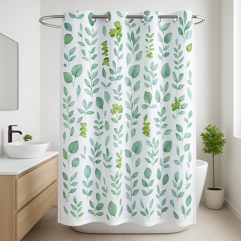 Hookless Shower Curtain with Liner