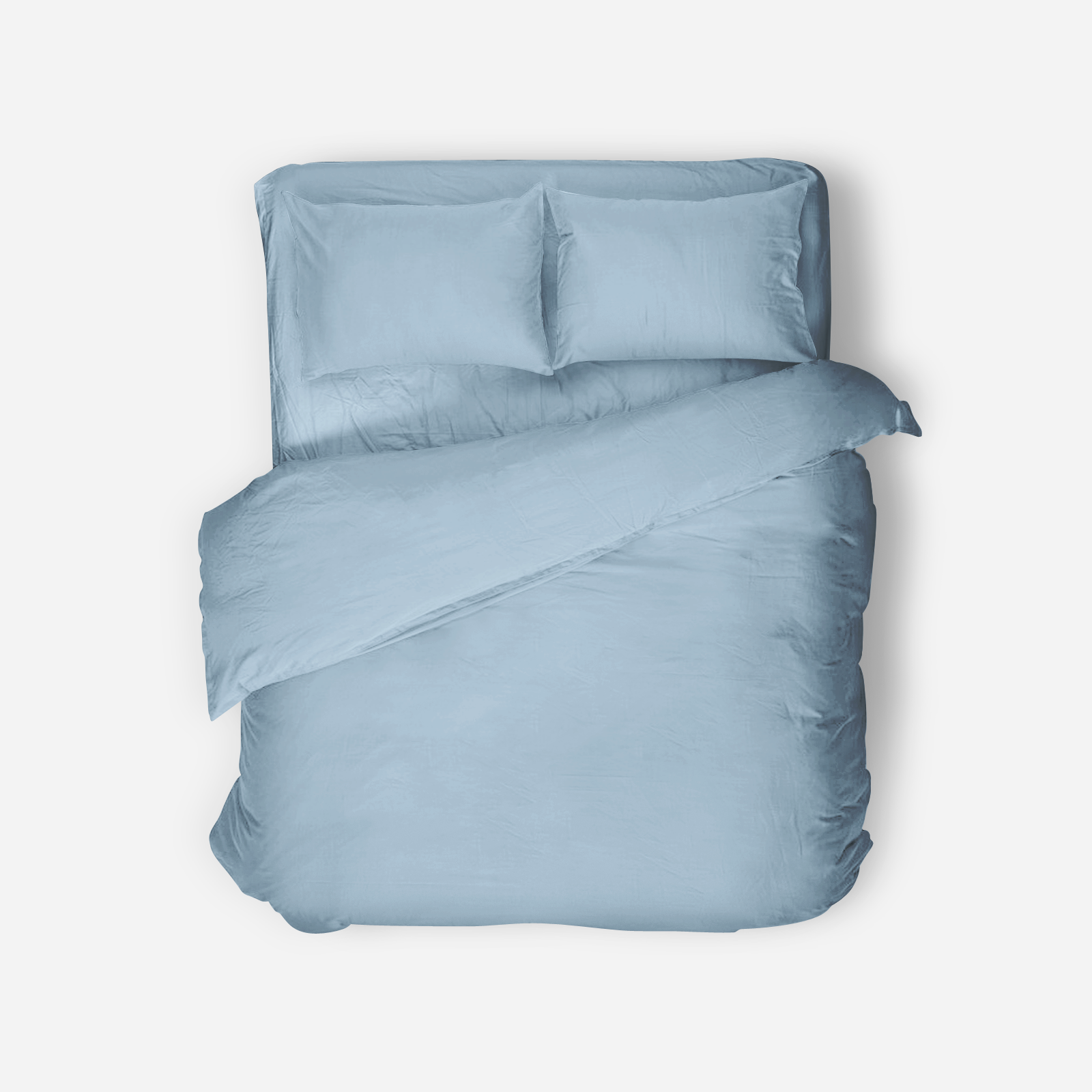 Add a soft feminine touch to your space with our frosty sheet set. Includes fitted sheet, flat sheet, and 2 pillowcases. Perfect for restful nights.