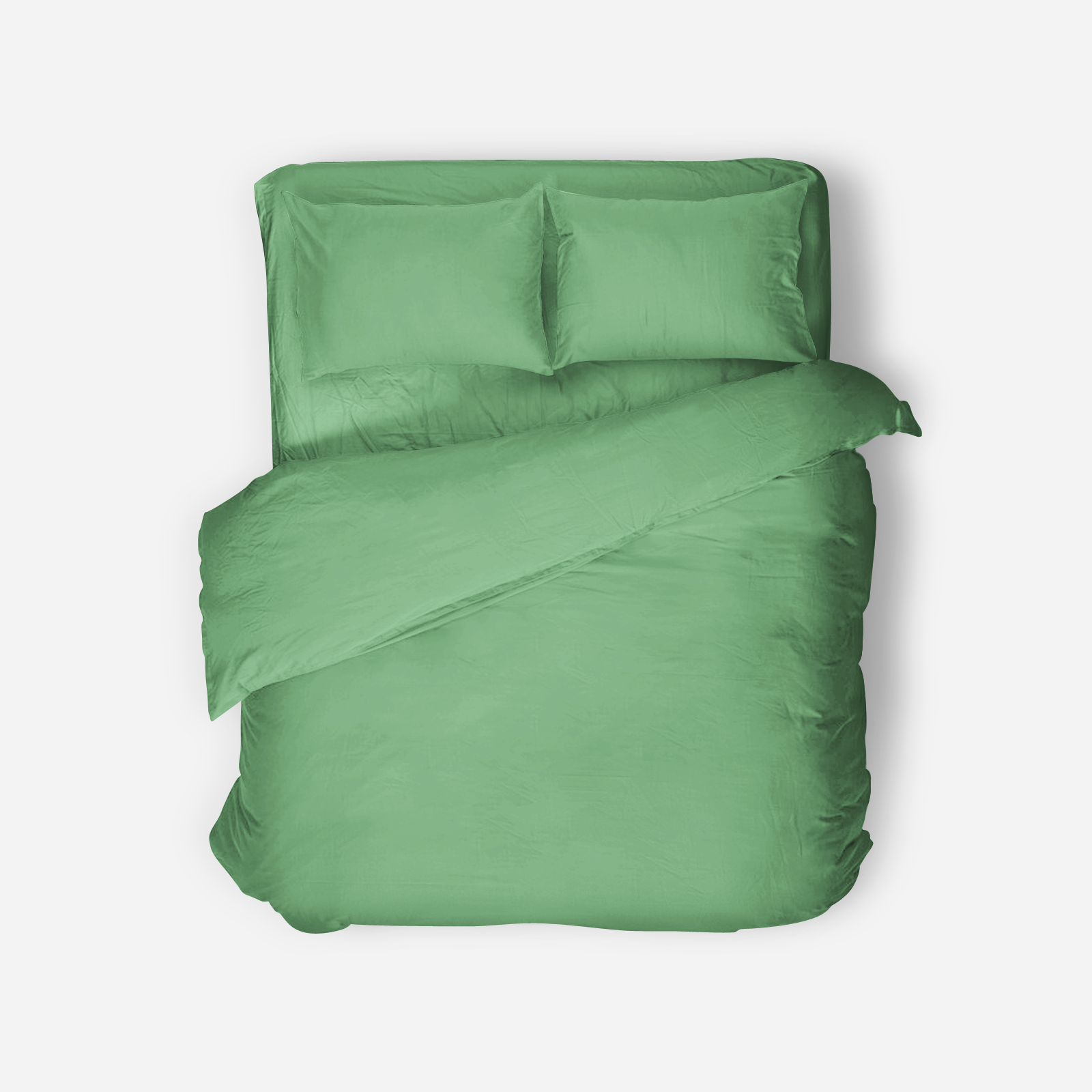 Refresh your bedroom with this calming sage green bed sheet set. Includes 4 pieces made from lightweight, breathable cotton for everyday luxury.