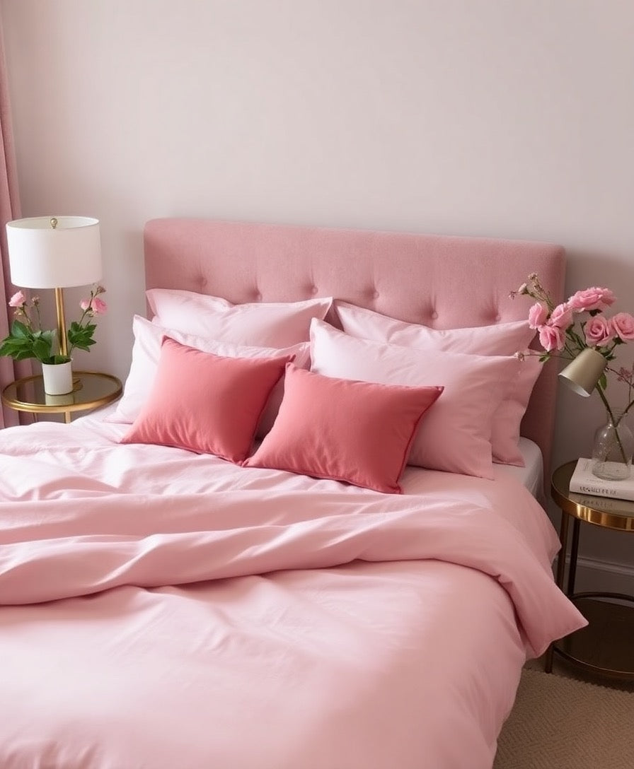 A crisp, luxurious mulberry silk bedding set featuring family-friendly, USA-made sheets for a clean, modern bedroom look.