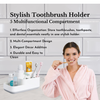 Toothbrush and Toothpaste Holder for Small Bathrooms